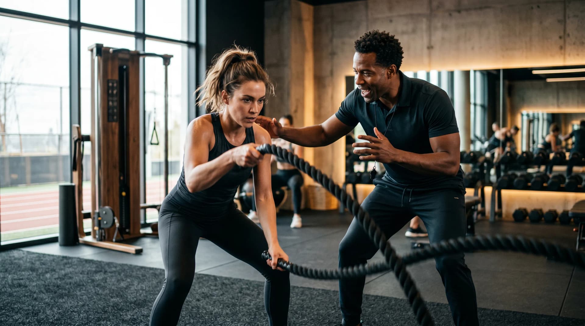 Men's Health member reviewing a protocol with a coach